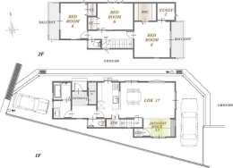 間取り図　9号地　土地建物セット価格　4,195万円　土地112.73㎡